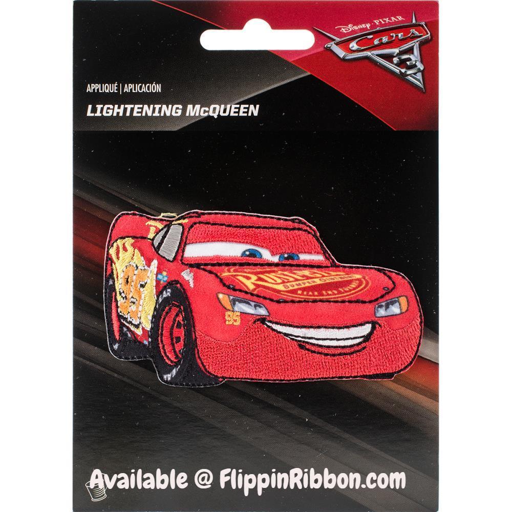 Lightning McQueen Applique - Flippin Ribbon