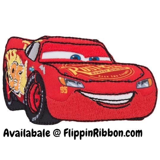 Lightning McQueen Iron-on Applique - Flippin Ribbon