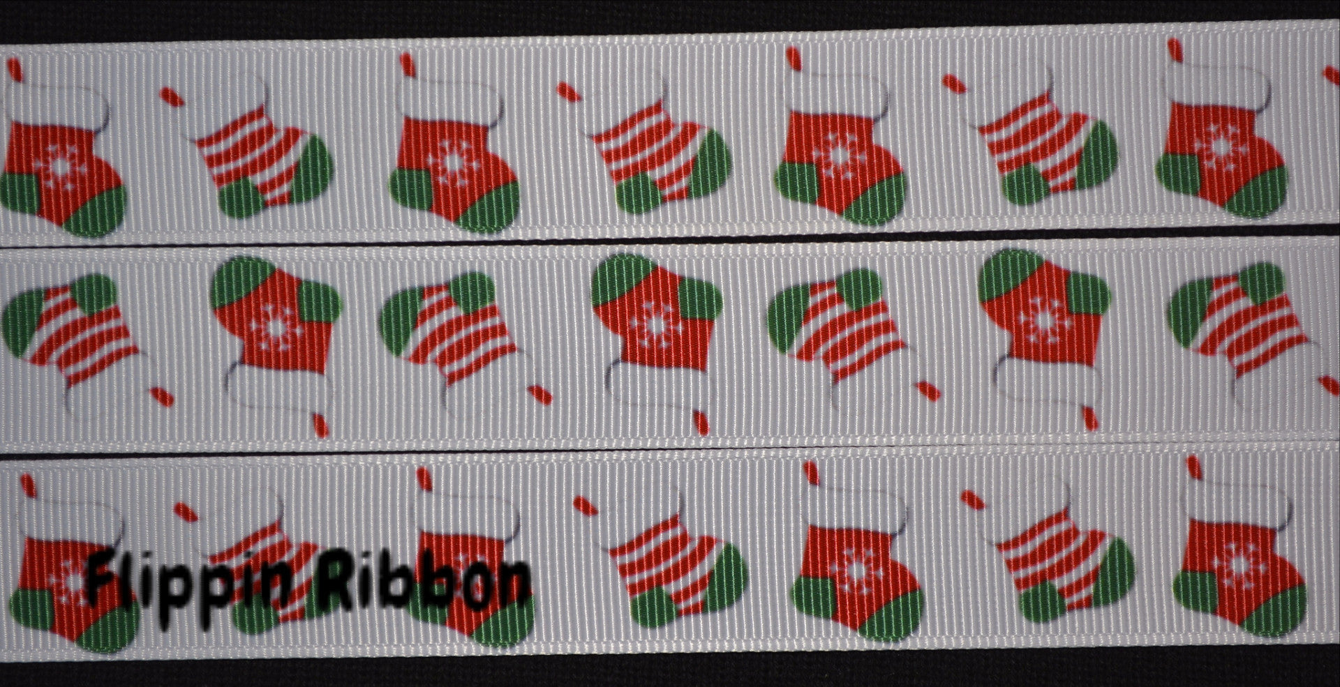 Christmas stocking ribbon