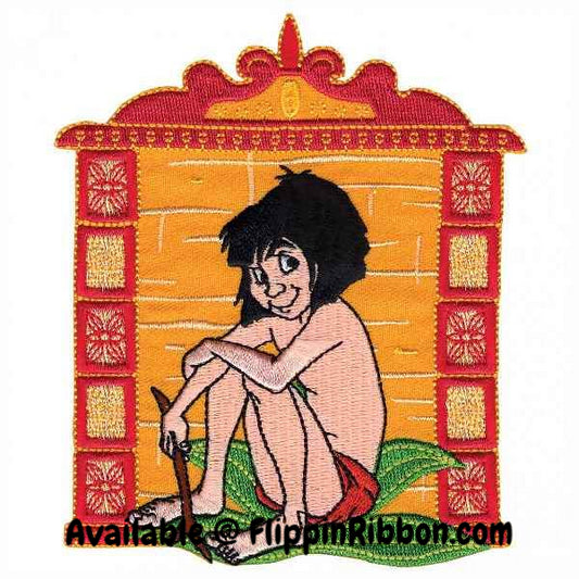 Mowgli Jungle Book Iron-on Applique - Flippin Ribbon