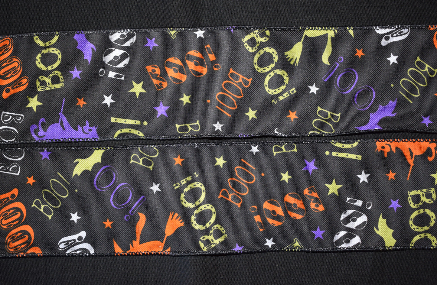 Wired Halloween Boo Ribbon - Flippin Ribbon