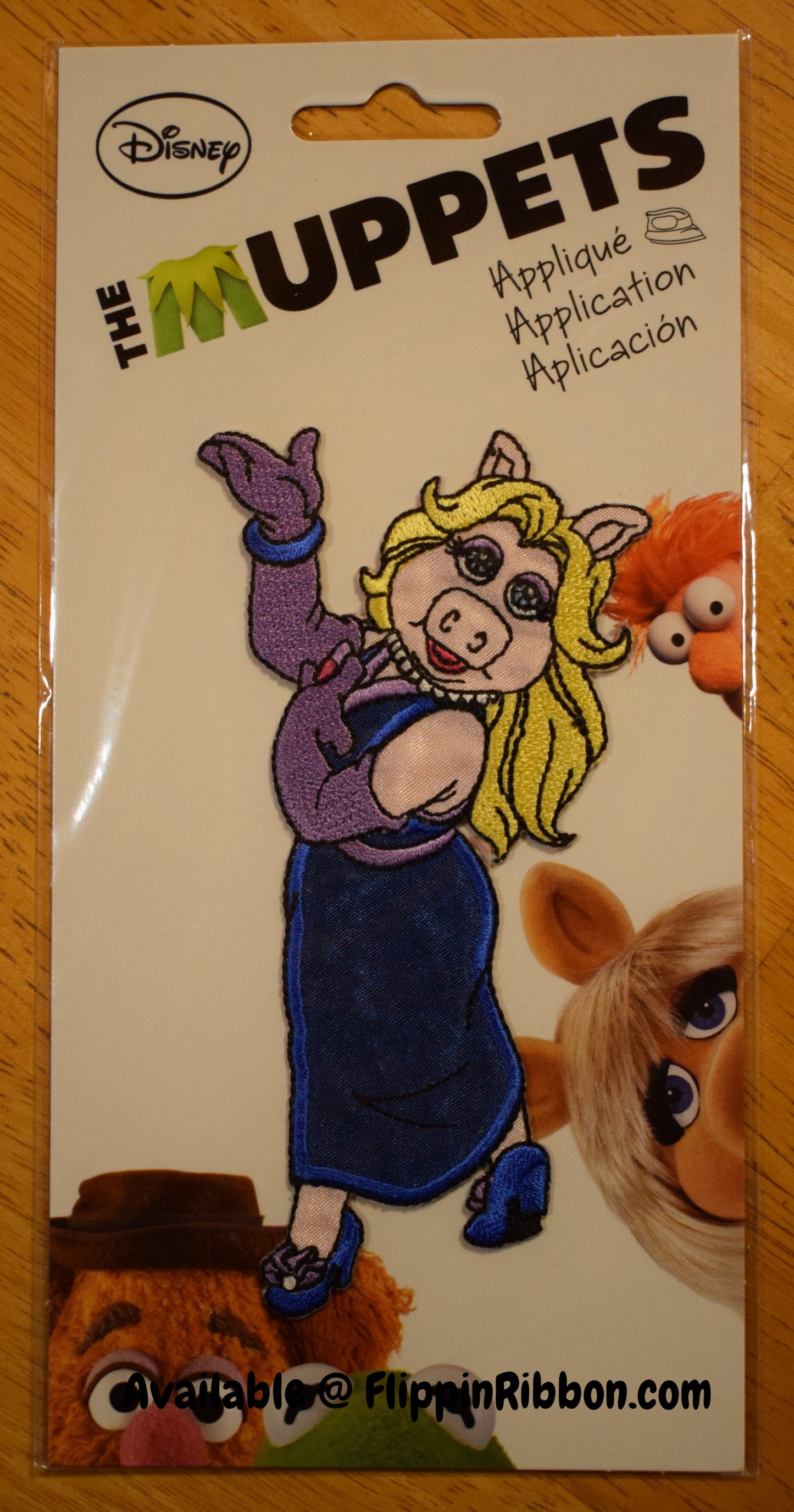 Miss Piggy Iron-on Applique - Flippin Ribbon