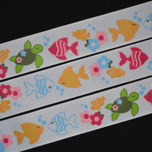 Fish and Turtle Ribbon - Flippin Ribbon