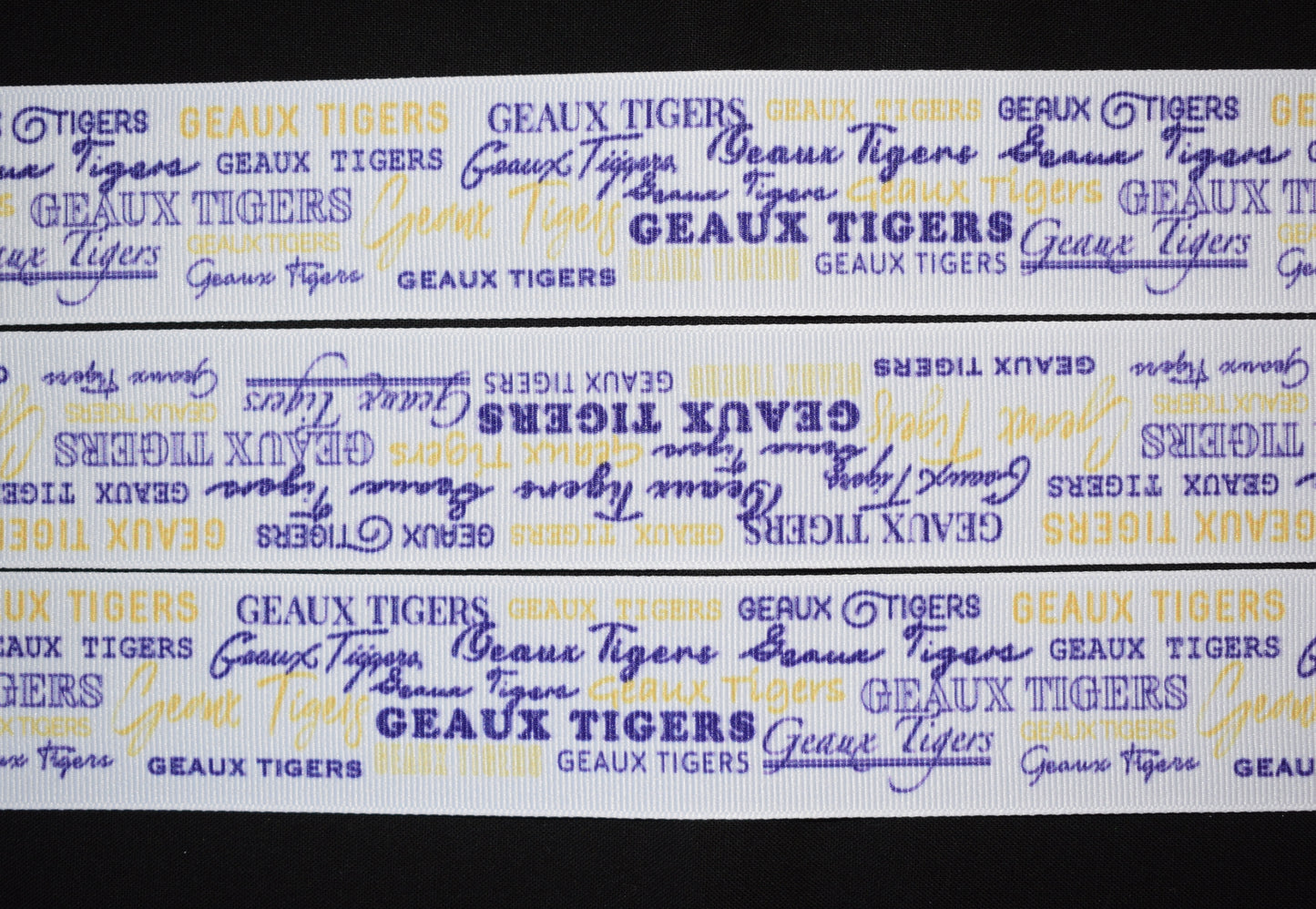 Geaux Tiger Ribbon - Flippin Ribbon