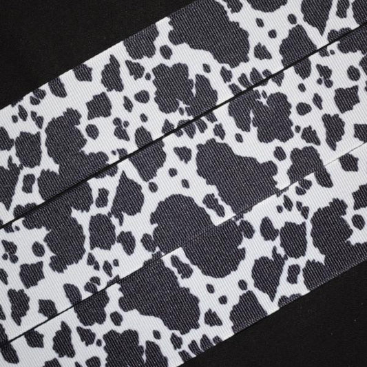 Wide Cow Print Ribbon - Flippin Ribbon