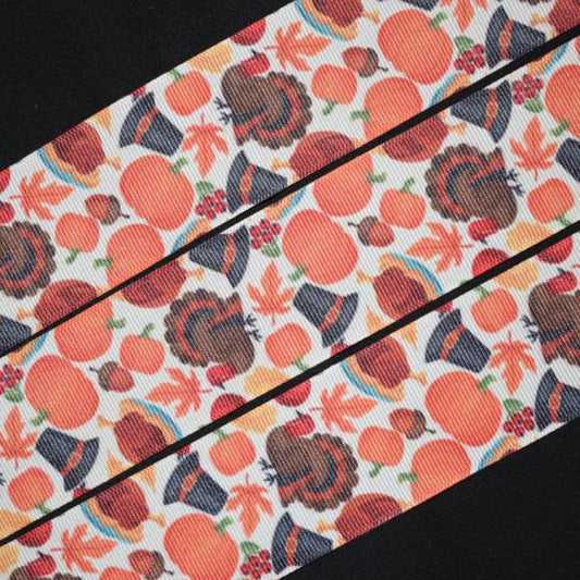 Thanksgiving Feast Ribbon - Flippin Ribbon