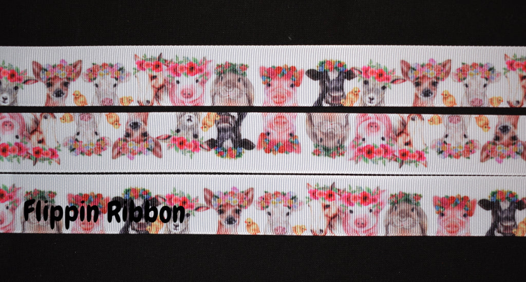 Flower Animal Ribbon - Flippin Ribbon