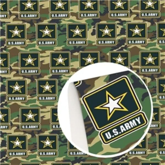 Inspired US Army Faux Leather - Flippin Ribbon