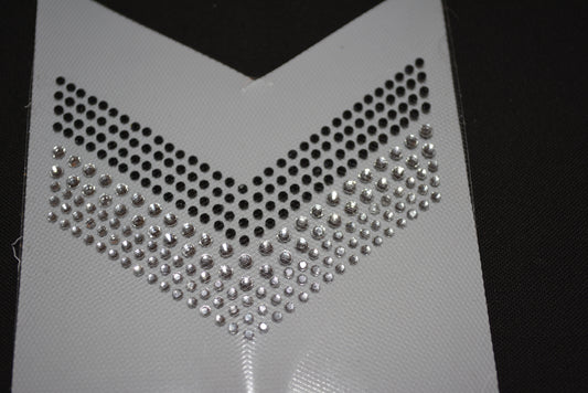 Rhinestone Cheer Bow Applique - Flippin Ribbon