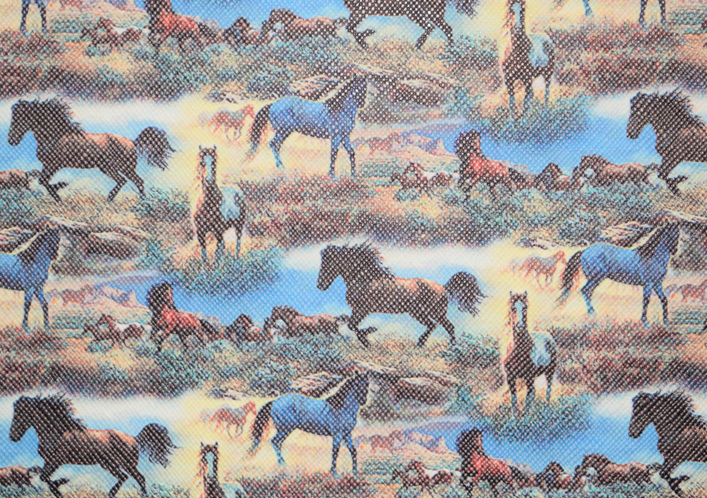 Horse Faux Leather Sheet - Flippin Ribbon