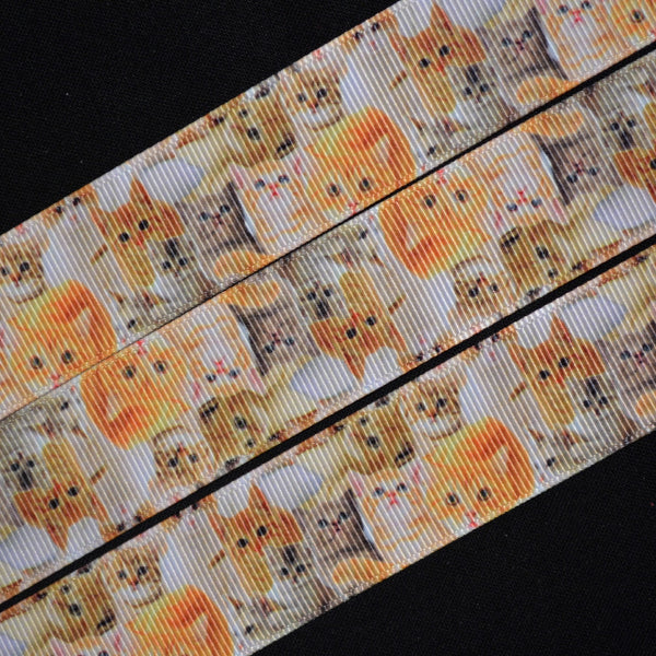 Cat Grosgrain Ribbon - Flippin Ribbon