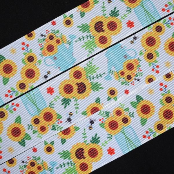 Farmhouse Sunflower Ribbon - Flippin Ribbon