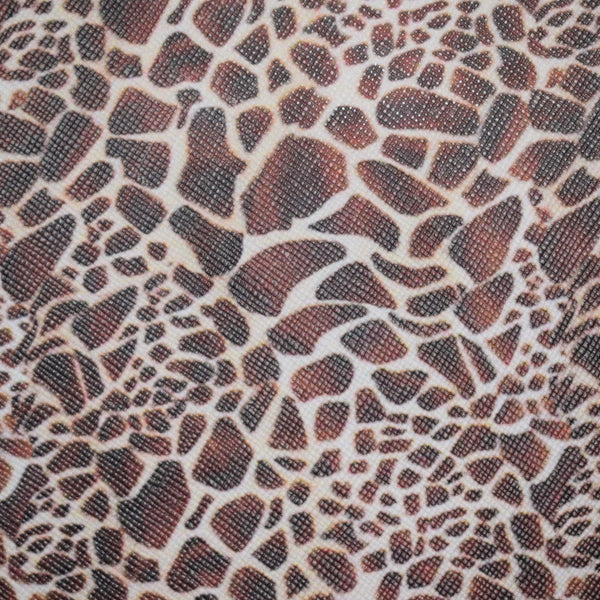Giraffe Print Faux Leather - Flippin Ribbon