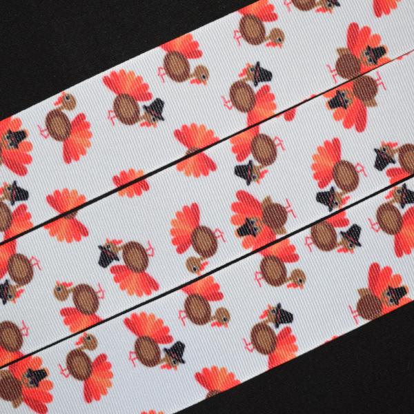 Gobble Gobble Turkey Ribbon - Flippin Ribbon