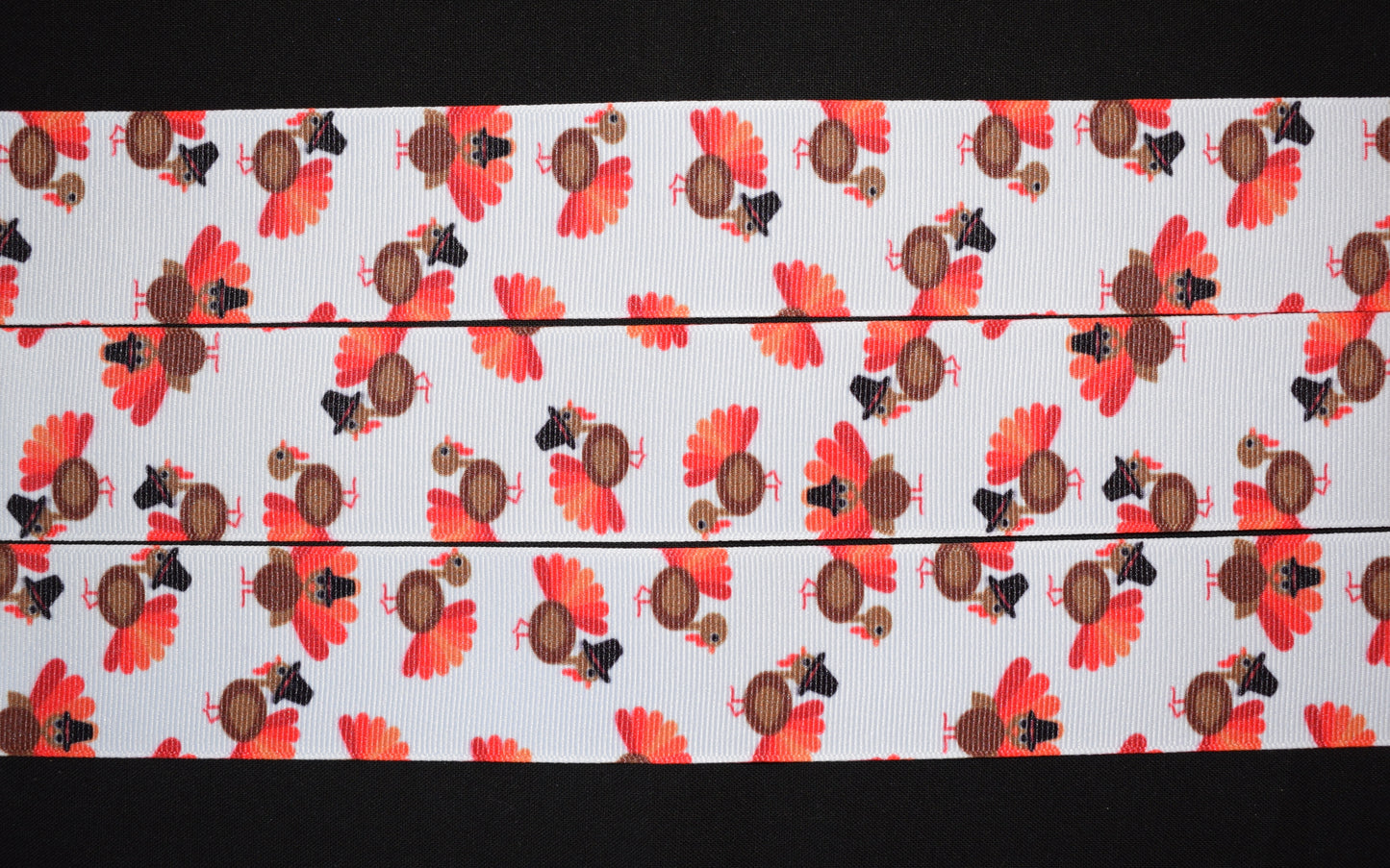 Gobble Gobble Turkey Ribbon - Flippin Ribbon