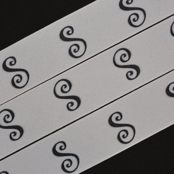 Monogram S Ribbon - Flippin RIbbon