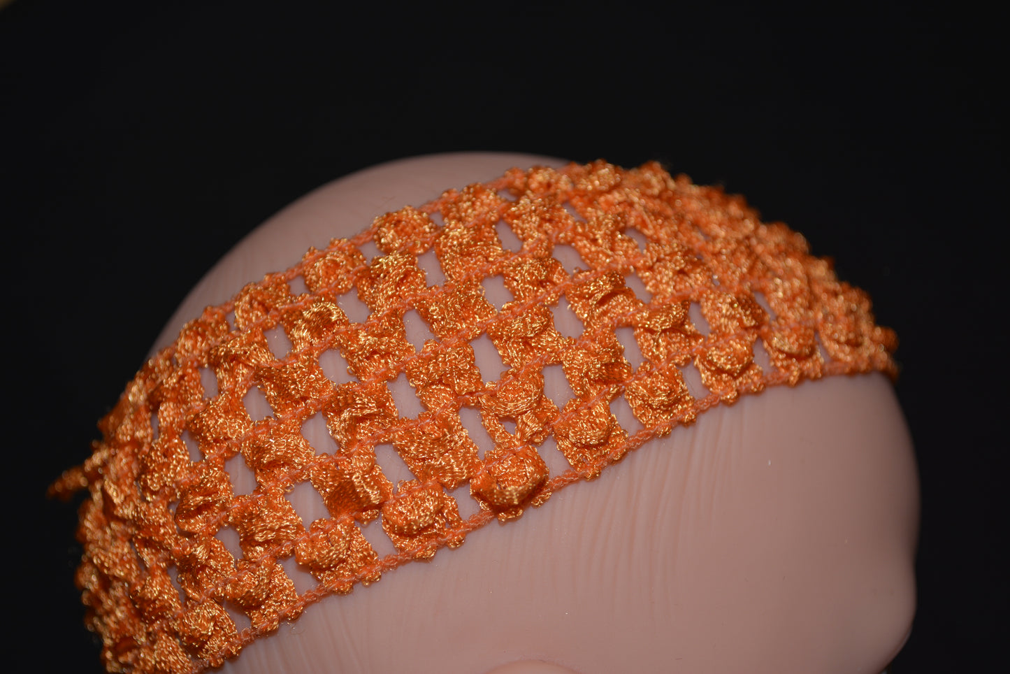 Orange Crochet Headband - Flippin Ribbon