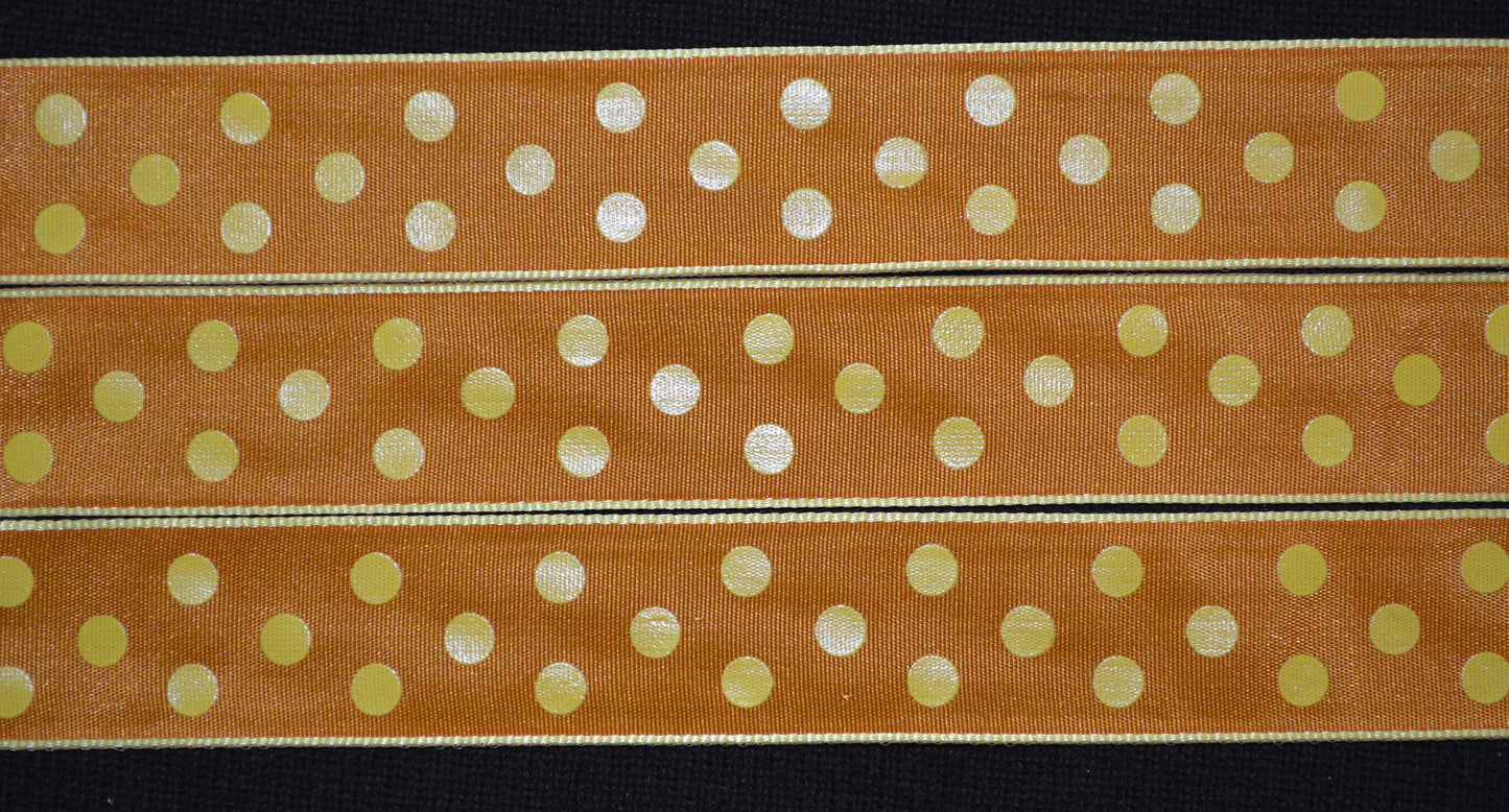 Yellow Polka Dot Ribbon - Flippin Ribbon