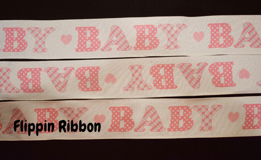 Pink Baby Ribbon Wired - Flippin Ribbon