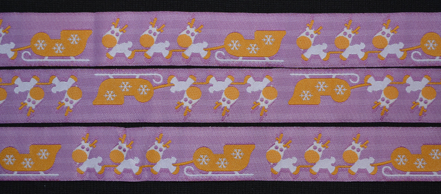 Reindeer Jacquard Ribbon - Flippin Ribbon