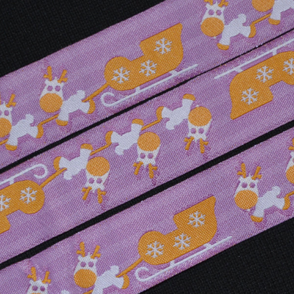 Reindeer Jacquard Ribbon - Flippin Ribbon