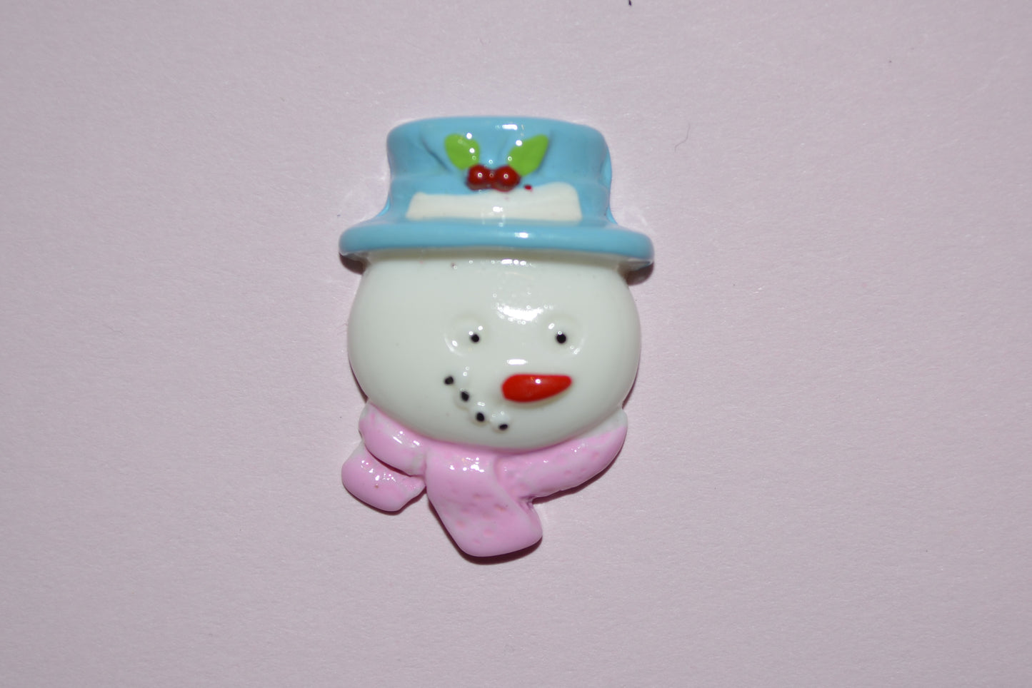 Snowman Flat Back Resin - Flippin Ribbon