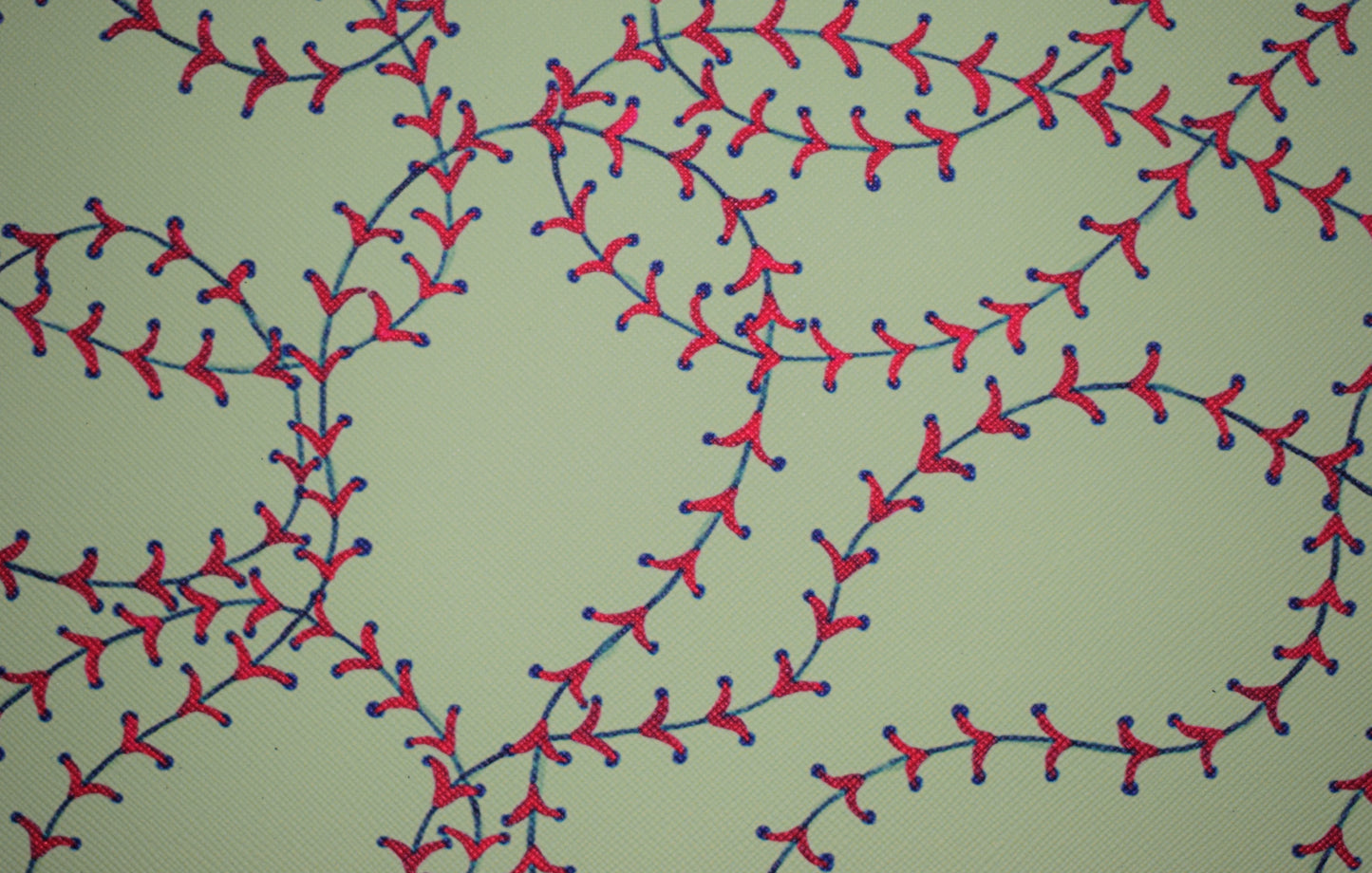 Softball Faux Leather - Flippin Ribbon