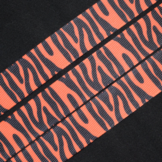 Tiger Print Grosgrain Ribbon - Flippin Ribbon