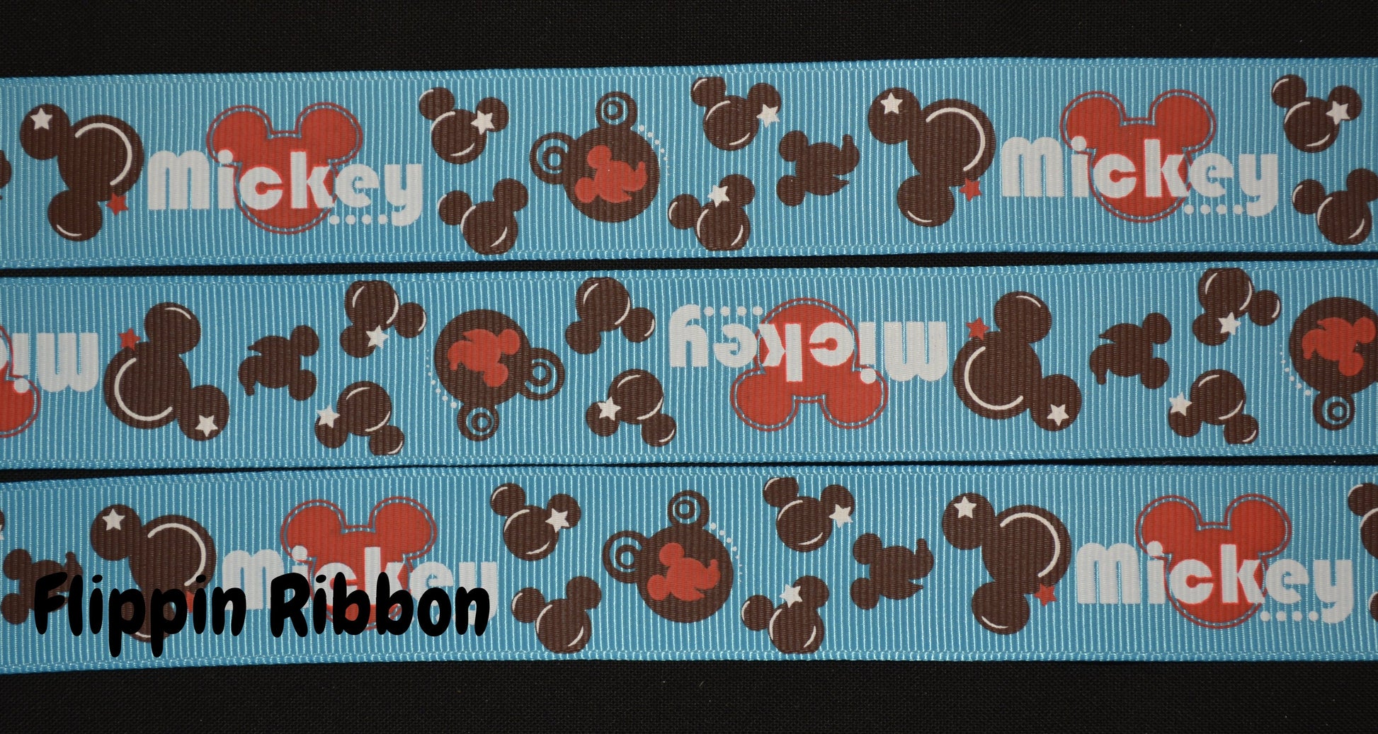 Mickey Mouse Grosgrain - Flippin Ribbon
