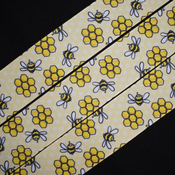 Honey Bee Ribbon - 1 1/2 inch Printed Grosgrain