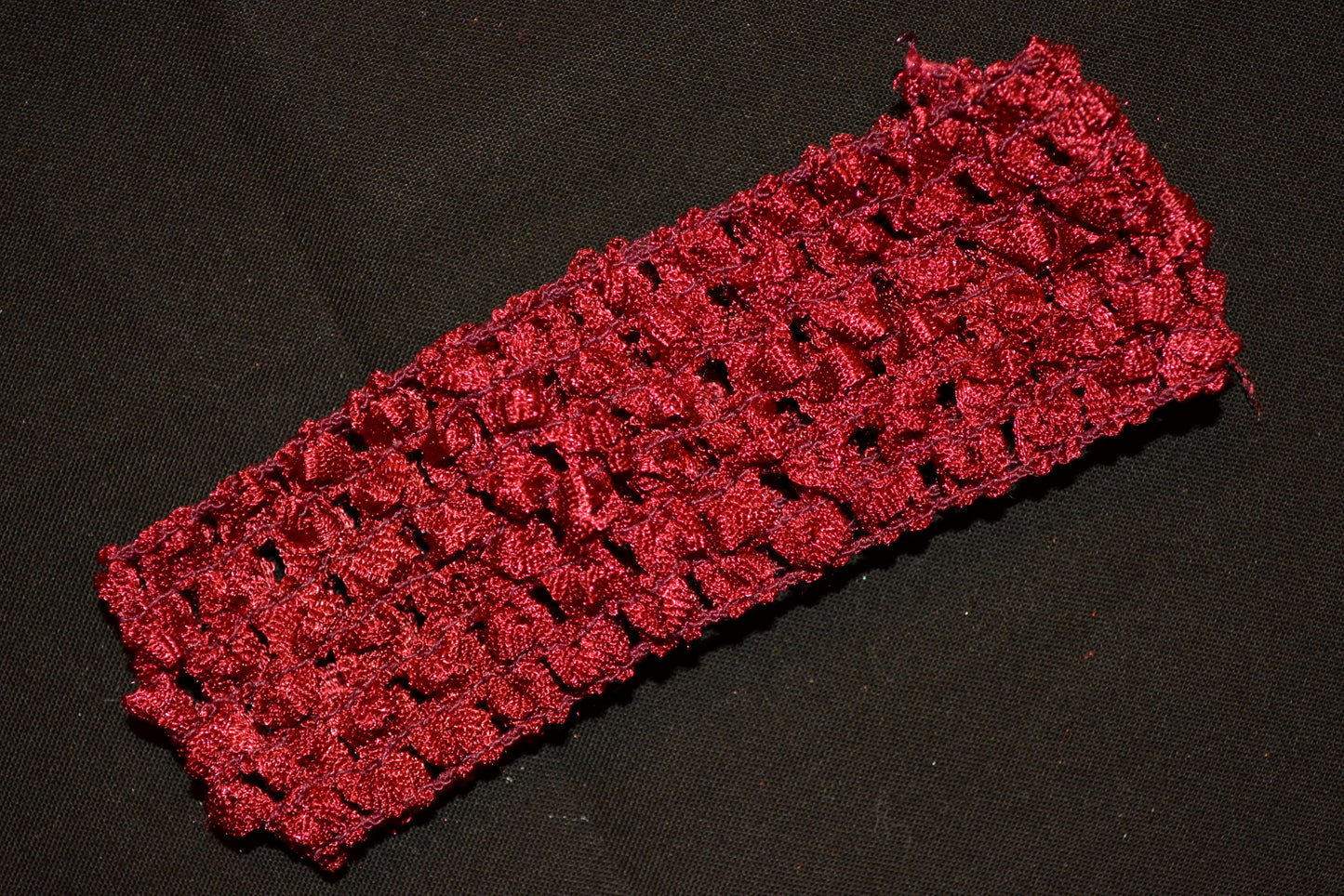 Maroon Colored Crochet Headband - Flippin Ribbon
