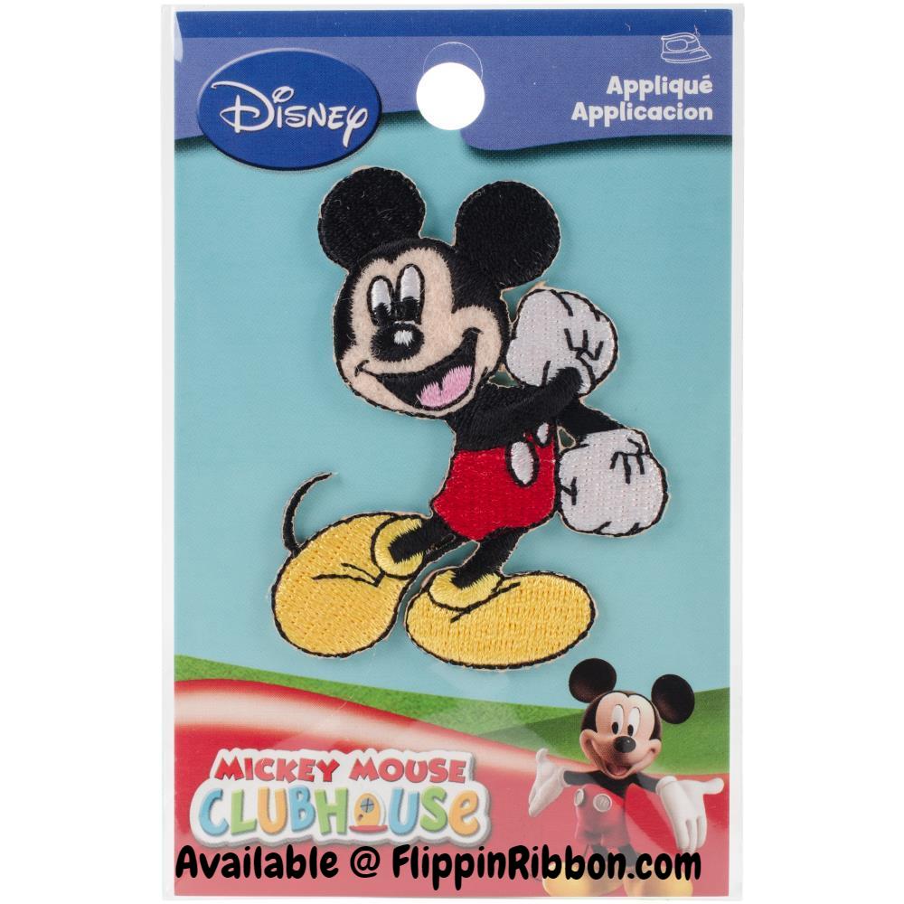 Mickey Mouse Iron-on Applique - Flippin Ribbon