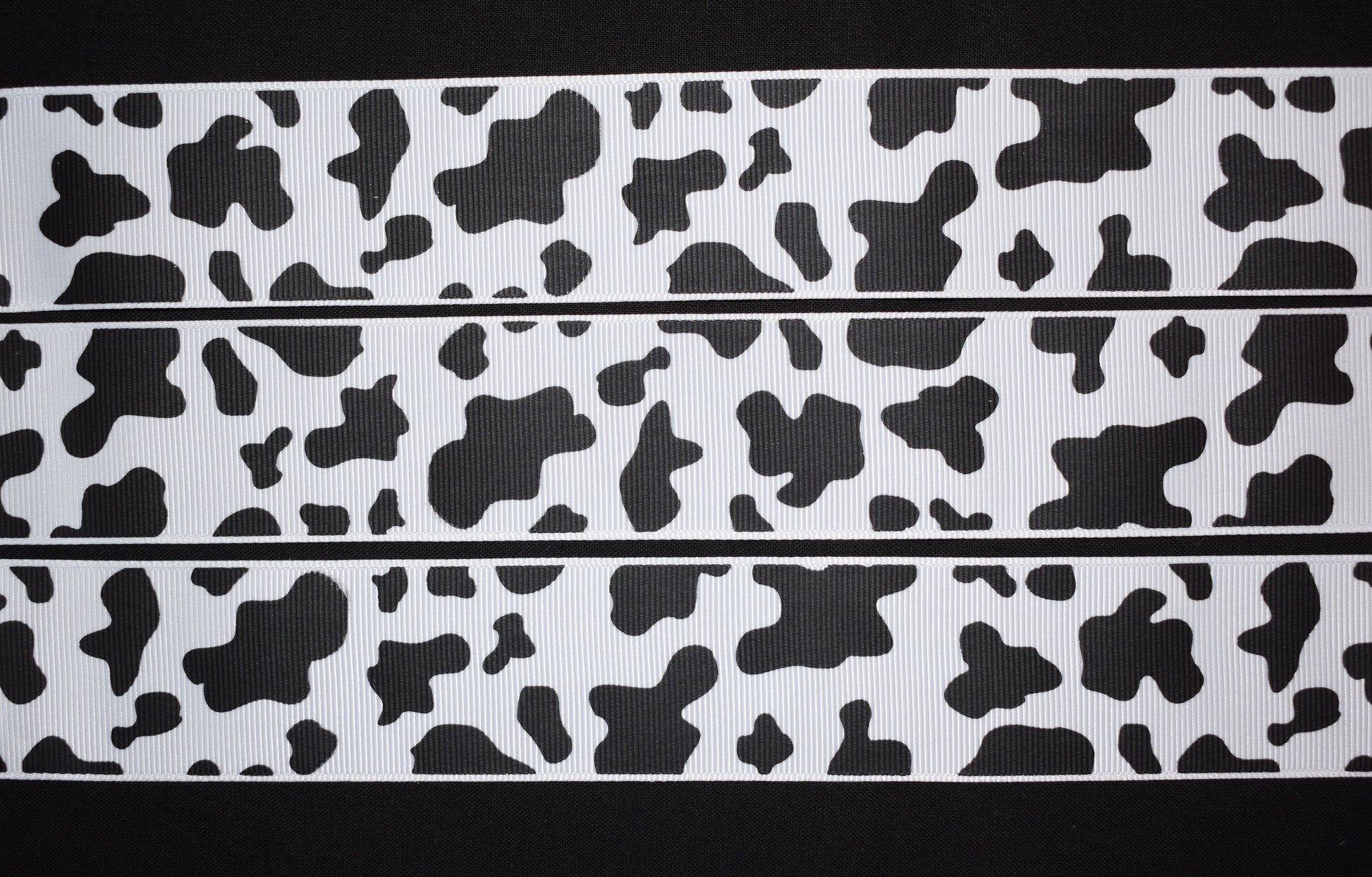 Cow Print Grosgrain Ribbon - Flippin Ribbon