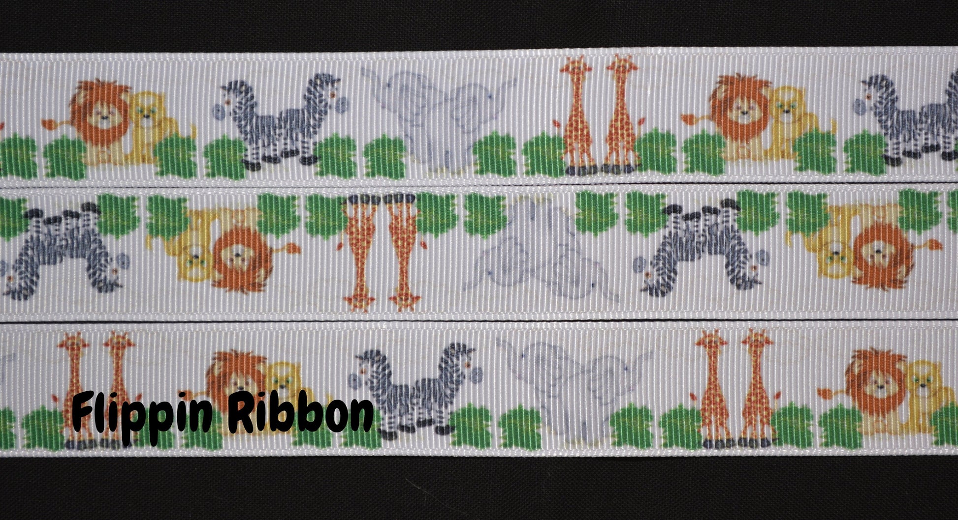 Noah's two by two animal ribbon - Flippin Ribbon