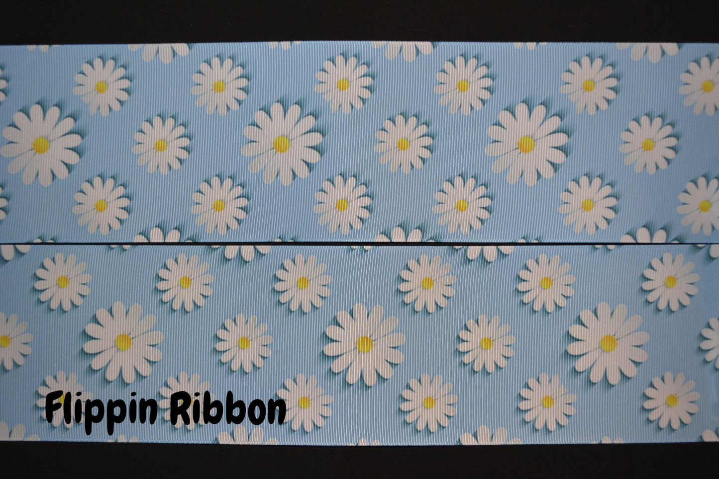 wide daisy ribbon - Flippin RIbbon