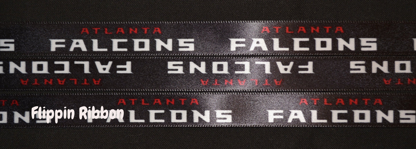 Atlanta Falcons satin ribbon - Flippin Ribbon