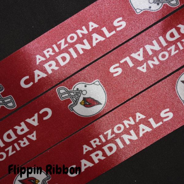 Arizona Cardinals Ribbon - 1 5/16 inch Printed Polyester Ribbon ...