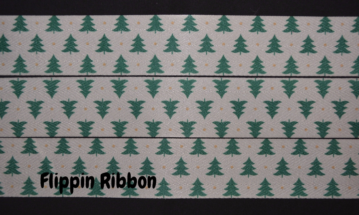 wide Christmas tree ribbon - Flippin Ribbon