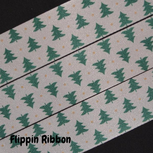 twill Christmas tree ribbon - Flippin Ribbon