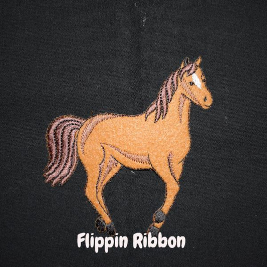 horse iron-on applique - Flippin Ribbon