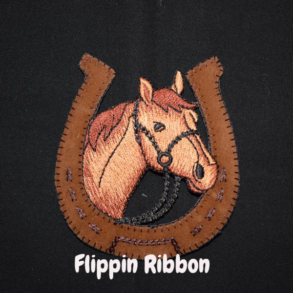 Horse Iron-on applique - Flippin Ribbon