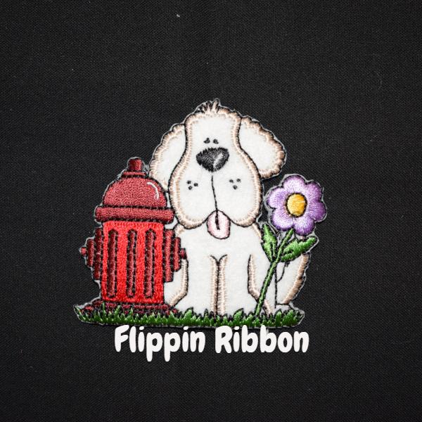 puppy dog applique - Flippin Ribbon