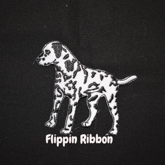 Dalmatian Iron-on Applique - Flippin Ribbon