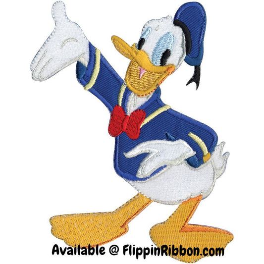 Donald Duck Iron-on Applique - Flippin Ribbon