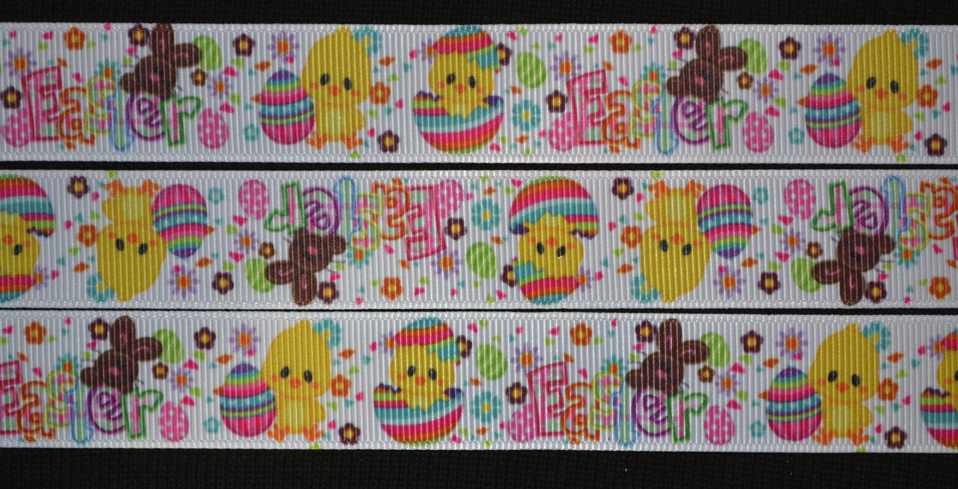 Easter Ribbon with Chicks - Flippin Ribbon