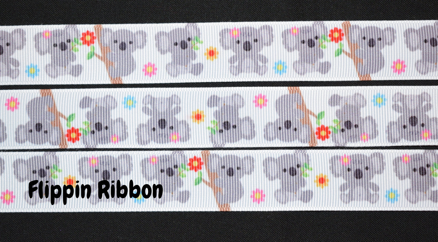 Koala Grosgrain Ribbon - Flippin Ribbon