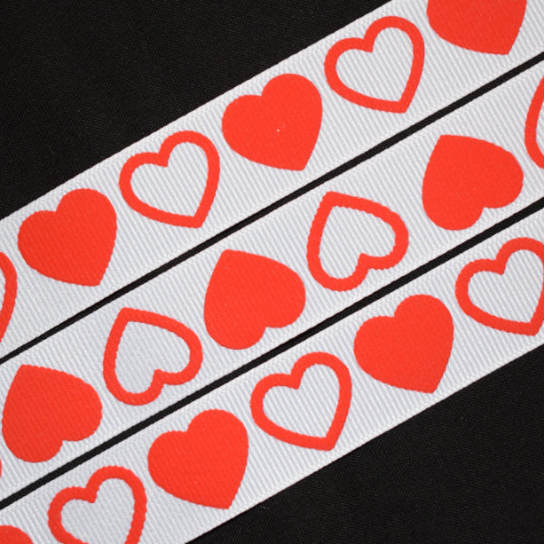 Valentine Hearts Ribbon - Flippin Ribbon