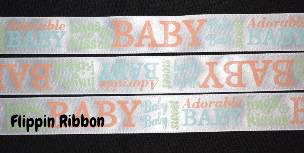 Unisex Adorable Baby Ribbon - Flippin Ribbon