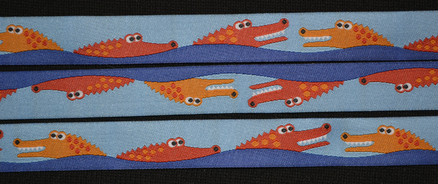 Alligator Jacquard Ribbon - Flippin Ribbon