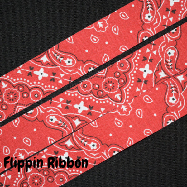 Red Bandana Ribbon - Flippin Ribbon